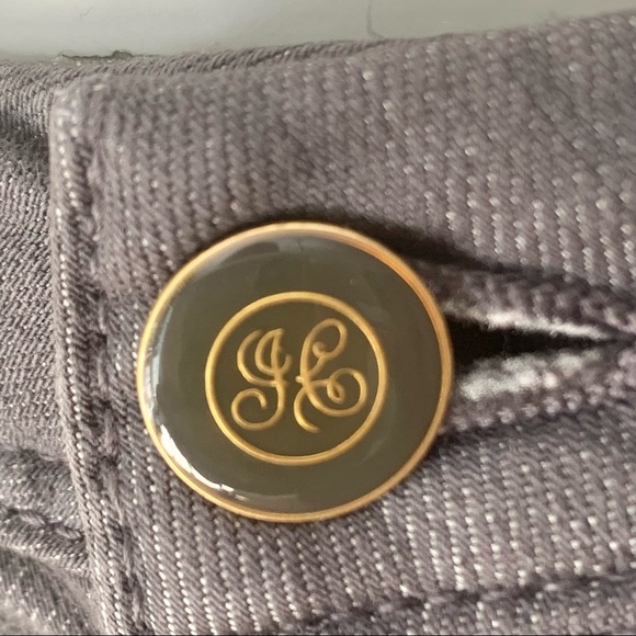 JUICY COUTURE Vintage Ultra Low Rise The Miller Fit Jeans Ankle Grey Horse Bit - Picture 10 of 16